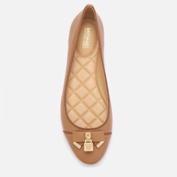 MICHAEL Michael Kors Brown Flats with Gold Accents - Picture 12 of 13